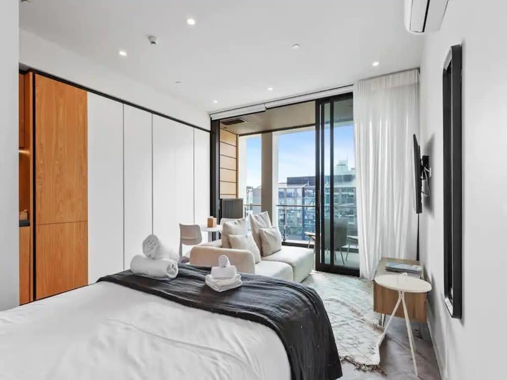 Modern One Bedroom Apartment In Wynyard Quarter Auckland Exterior foto